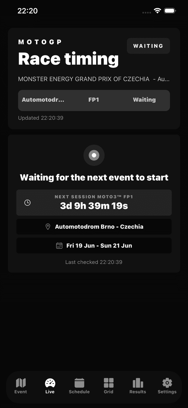 Livetimeracing MotoTiming | MotoGP Live Timing, Results, Grid & Race Alerts